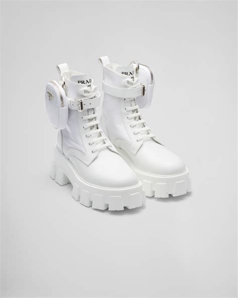 prada boots weiß